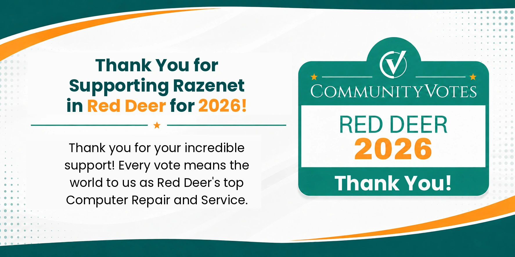 Thank You Red Deer!